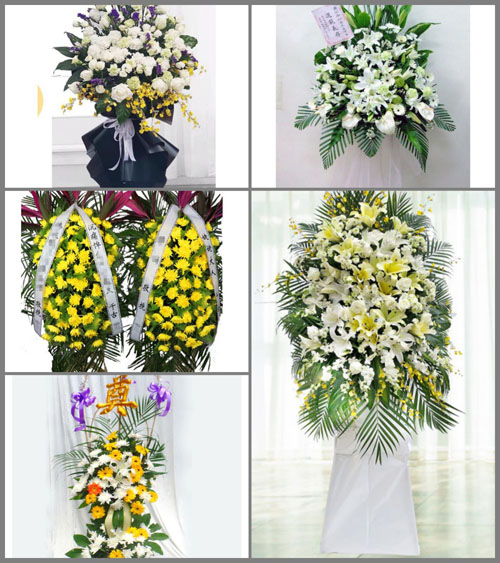 福建宁德屏南县黛溪镇往里村白事花篮预定